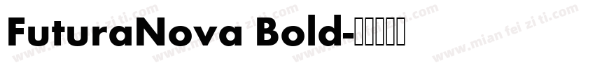 FuturaNova Bold字体转换